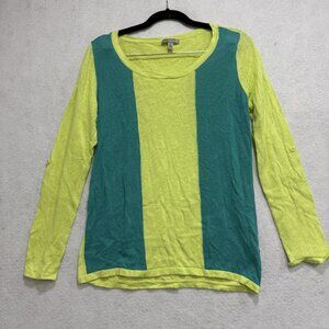 Horny Toad Pullover Womens Small Linen Cotton Postcard Lightweight Top